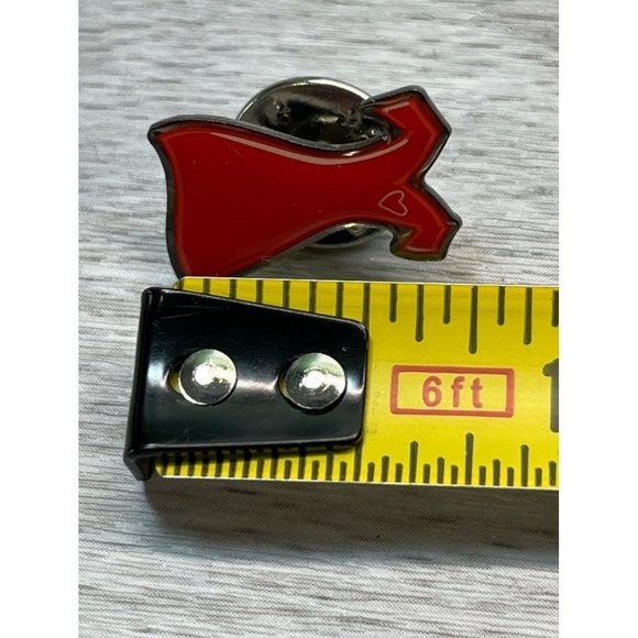 Red Dress Lapel Pin Go Red for Women American Heart Assc Silver Tone AHA - Picture 3 of 6